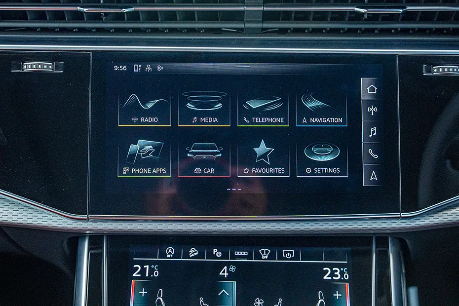 Audi SQ8 Interior — Infotainment System Main Menu