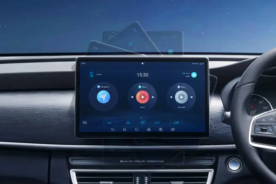 BYD eMAX 7 Interior — Infotainment System Main Menu