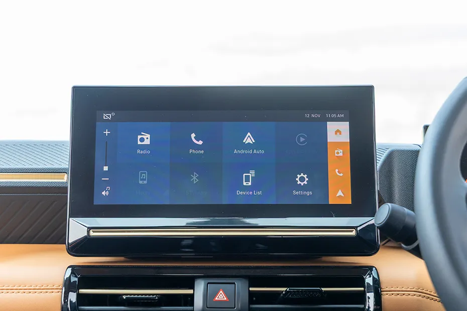 Citroen Basalt Interior — Infotainment System Main Menu
