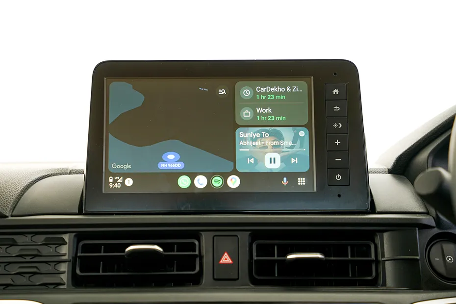Honda Amaze Interior — Infotainment System Main Menu