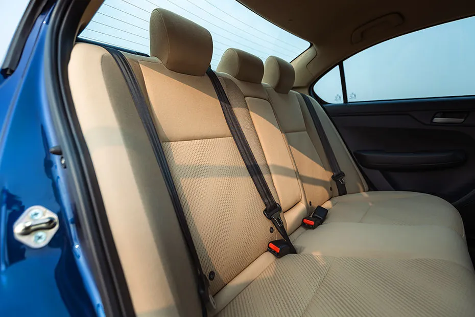 Honda Amaze Interior — Rear Seats