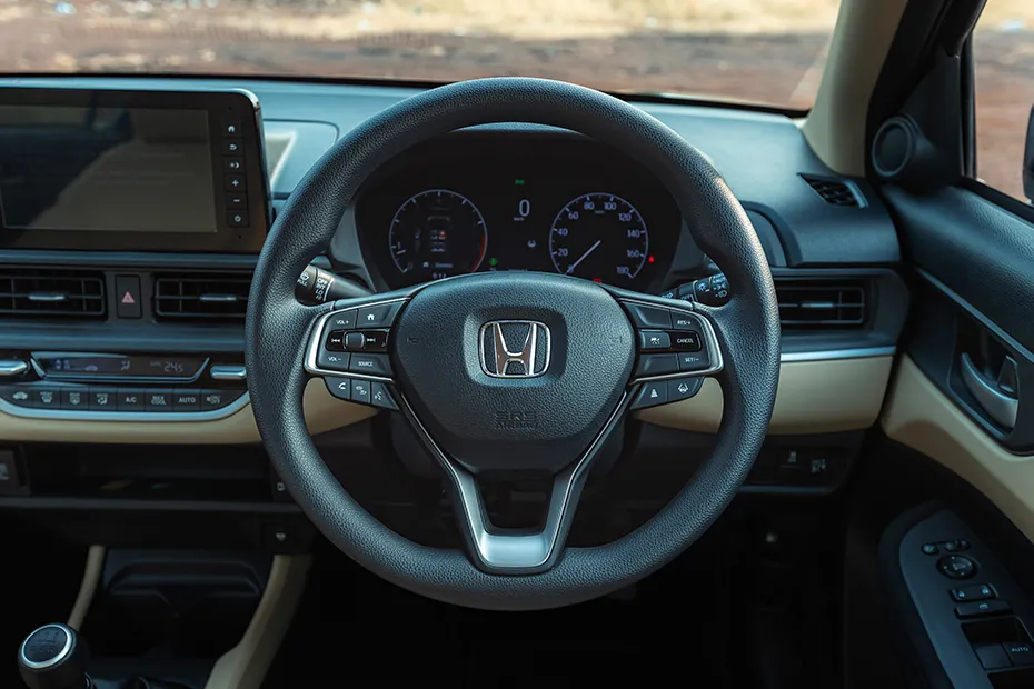 Honda Amaze Interior — Steering Wheel