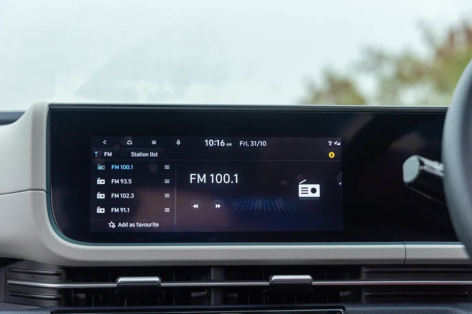 Hyundai Creta Electric Interior — Infotainment System Main Menu