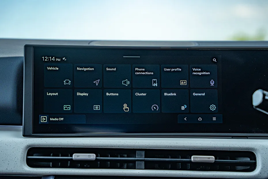 Hyundai Venue Interior — Infotainment System Main Menu