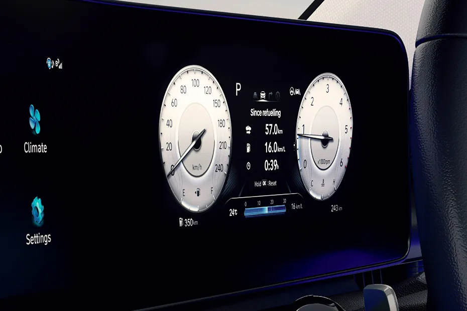 Hyundai Verna Interior — Instrument Cluster
