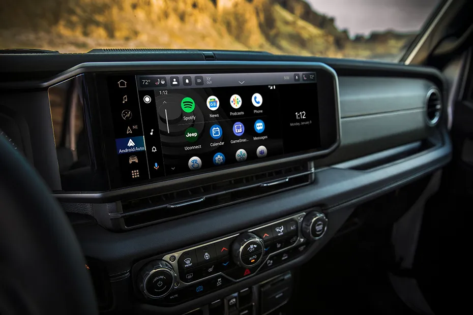 Jeep Wrangler Interior — Infotainment System Main Menu