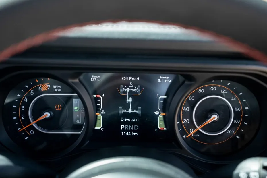 Jeep Wrangler Interior — Instrument Cluster