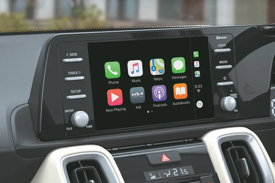 Kia Sonet 2020-2024 Interior — Infotainment System Main Menu