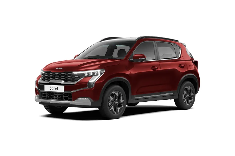 Kia Sonet — Magma Red and Aurora Black Pearl