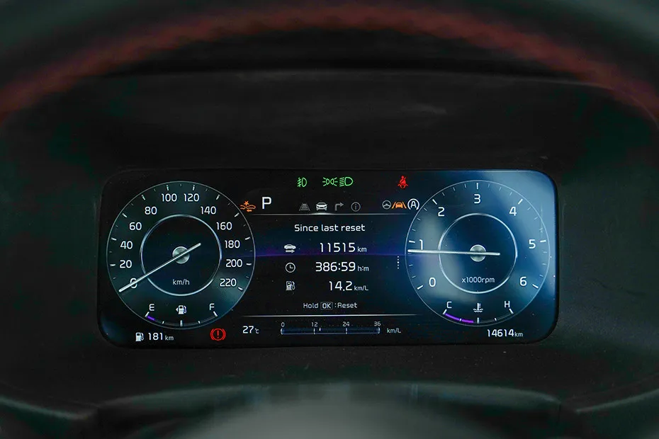 Kia Sonet Interior — Instrument Cluster