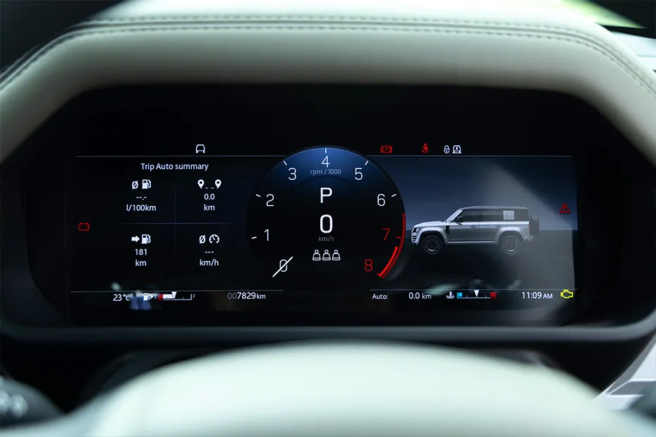 Land Rover Defender Interior — Instrument Cluster