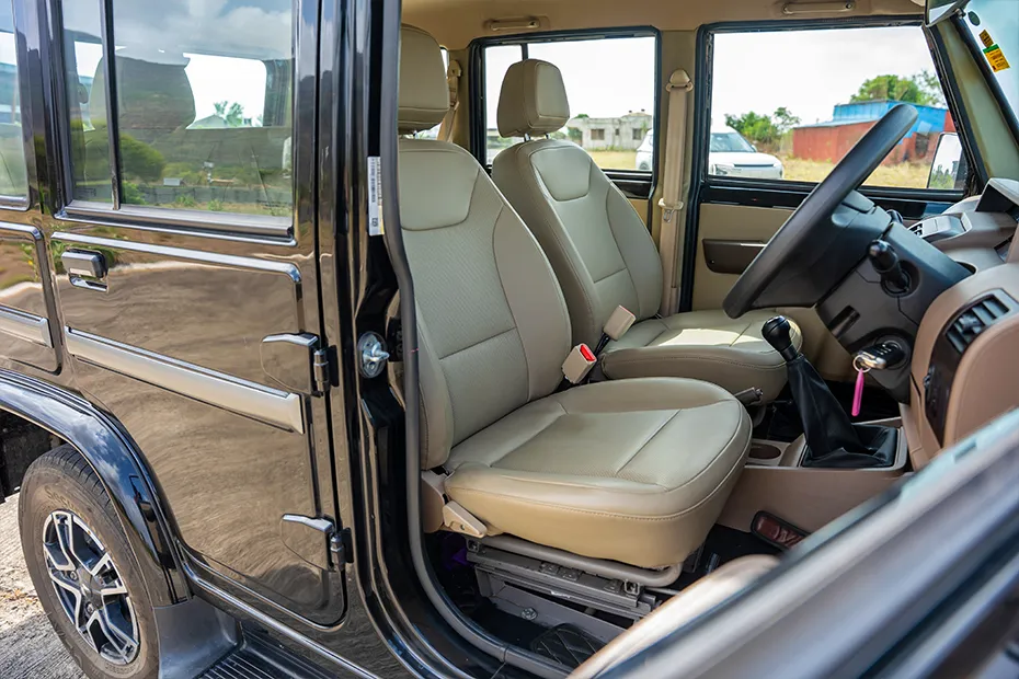 Mahindra Bolero Interior — Door View Of Driver Seat