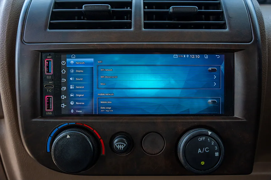 Mahindra Bolero Interior — Infotainment System Main Menu