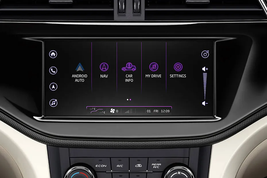 Mahindra Marazzo Interior — Infotainment System Main Menu