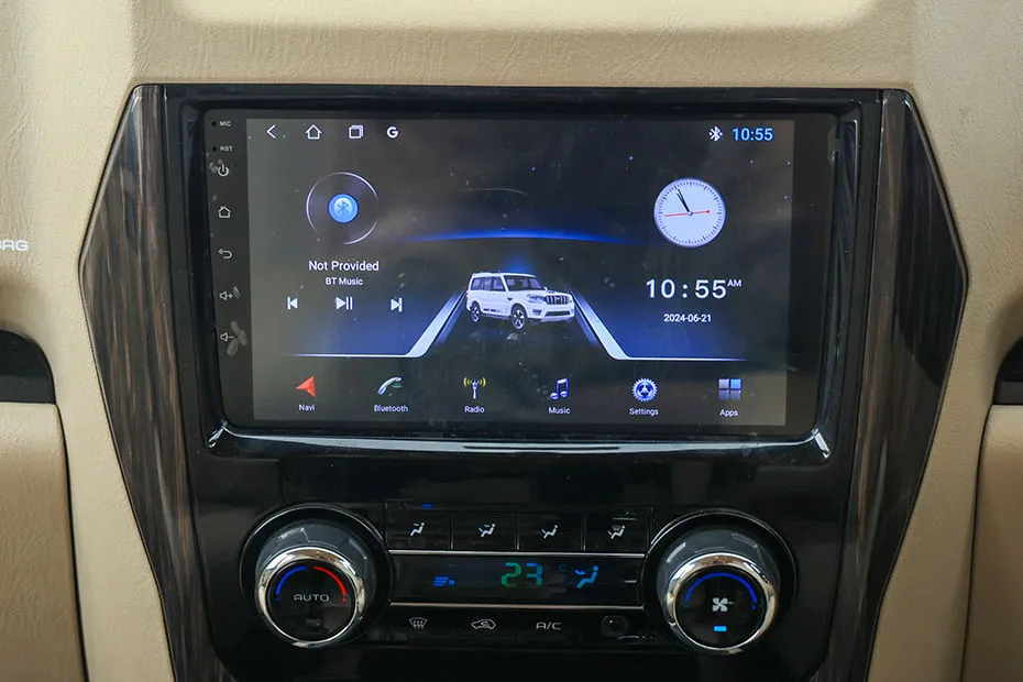 Mahindra Scorpio Interior — Infotainment System Main Menu