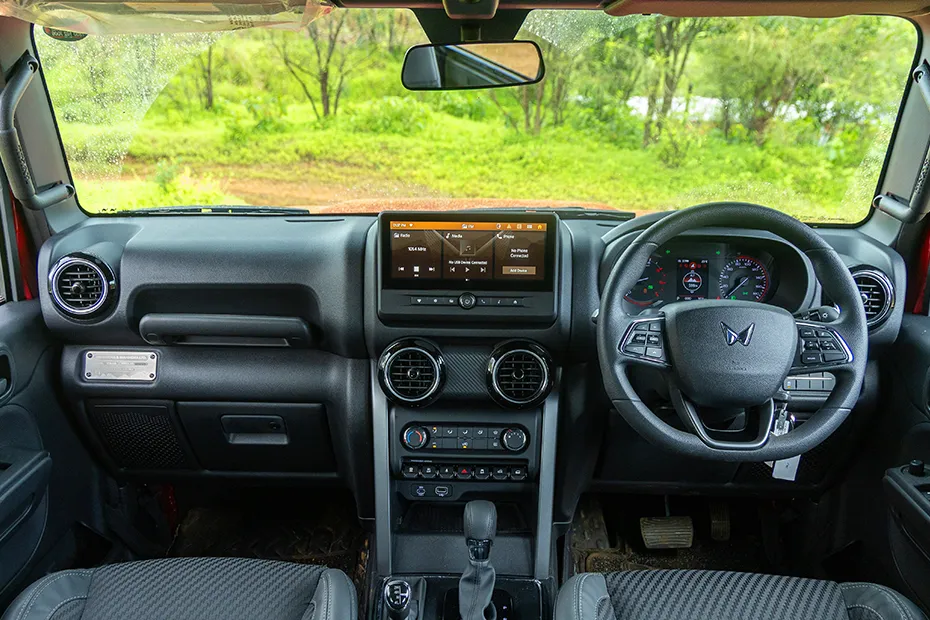 Mahindra Thar Interior — Dashboard