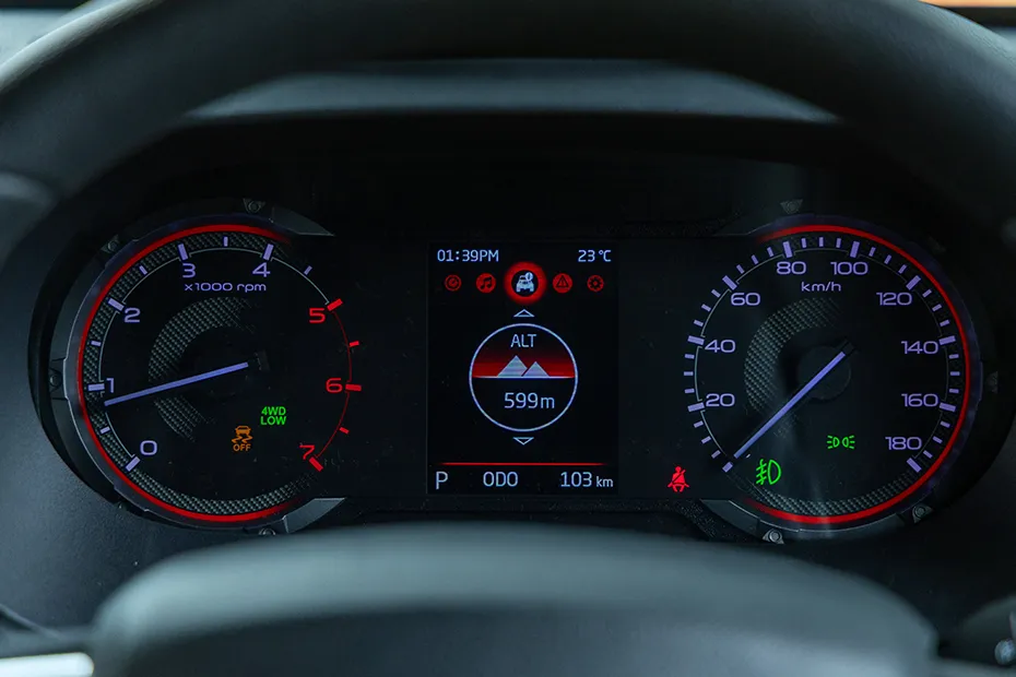Mahindra Thar Interior — Instrument Cluster