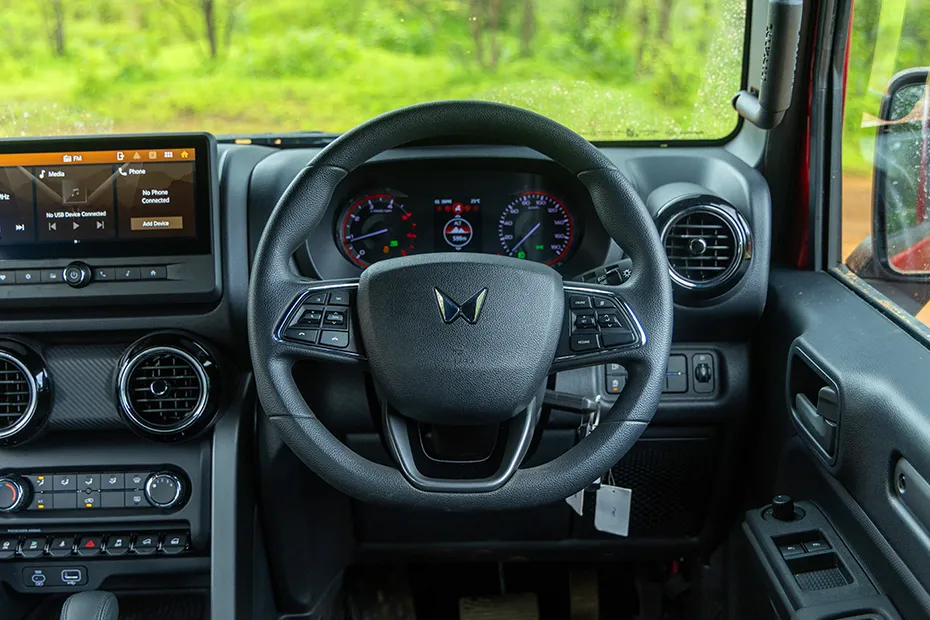 Mahindra Thar Interior — Steering Wheel