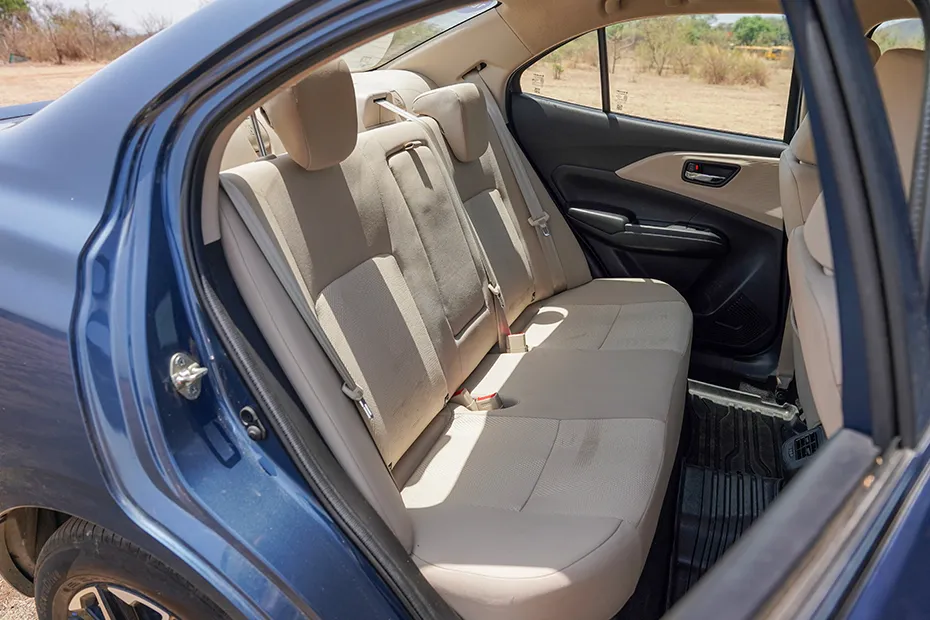 Maruti Suzuki Dzire Interior — Rear Seats