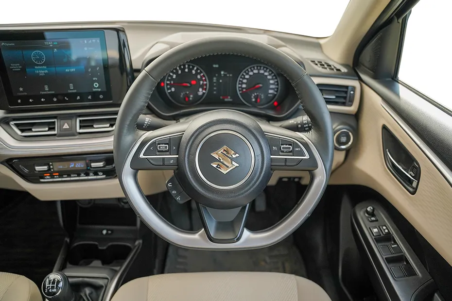 Maruti Suzuki Dzire Interior — Steering Wheel