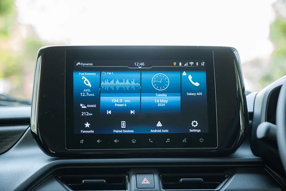 Maruti Suzuki Swift Interior — Infotainment System Main Menu