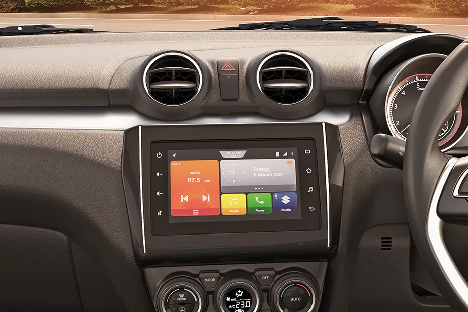 Maruti Suzuki Swift 2021-2024 Interior — Infotainment System Main Menu