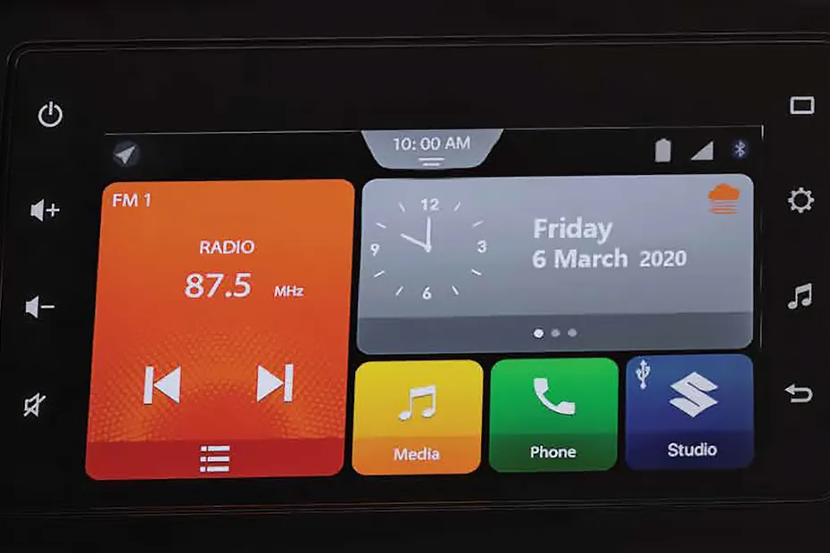 Maruti Suzuki Swift Dzire 2020-2024 Interior — Infotainment System Main Menu