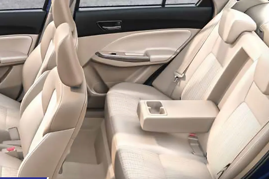Maruti Suzuki Swift Dzire 2020-2024 Interior — Rear Seats
