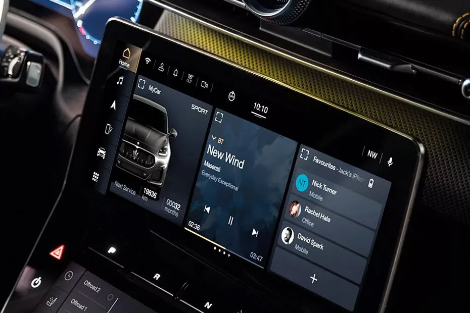 Maserati Grecale Interior — Infotainment System Main Menu