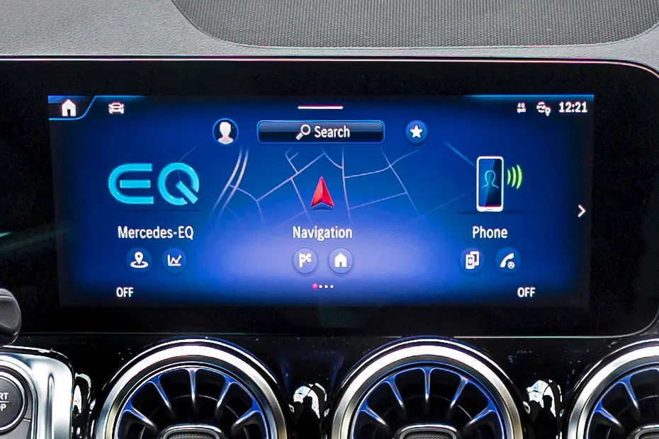 Mercedes-Benz EQB Interior — Infotainment System Main Menu