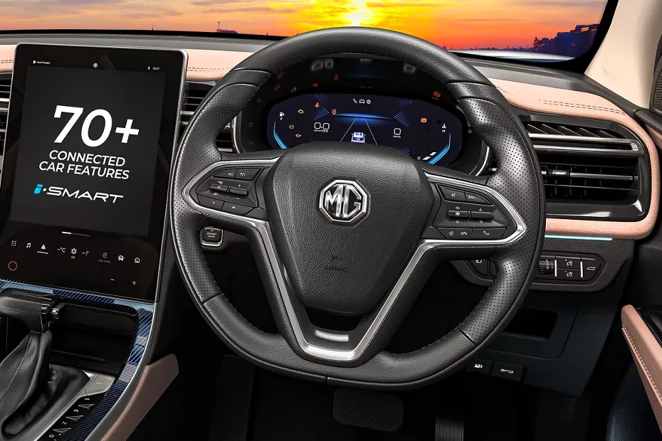 MG Hector Interior — Steering Wheel