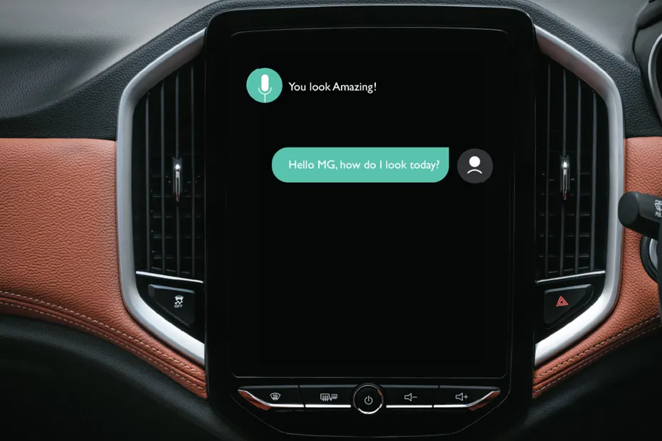 MG Hector Plus 2020-2023 Interior — Infotainment System Main Menu