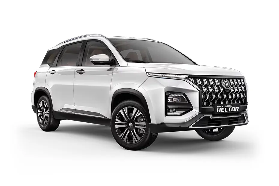 MG Hector Plus — Pearl White