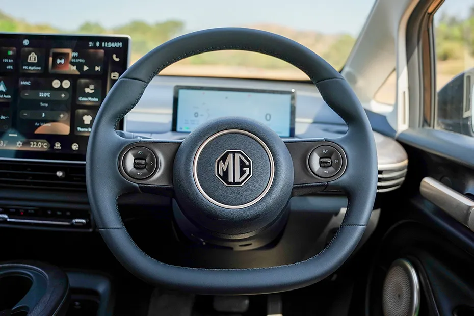 MG Windsor EV Interior — Steering Wheel
