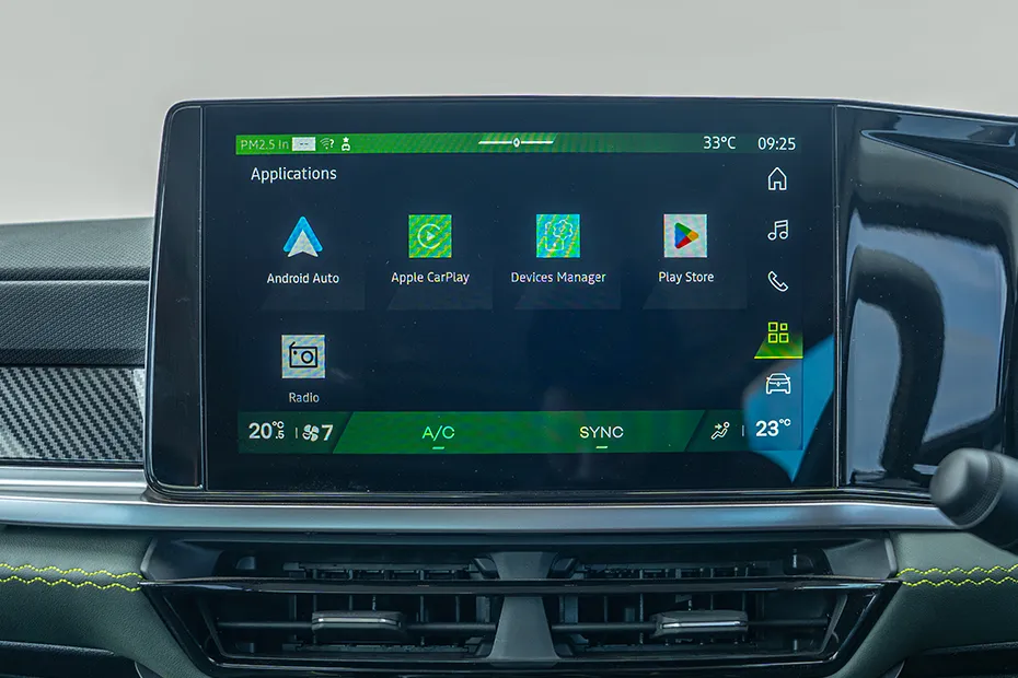 Renault Duster Interior — Infotainment System Main Menu