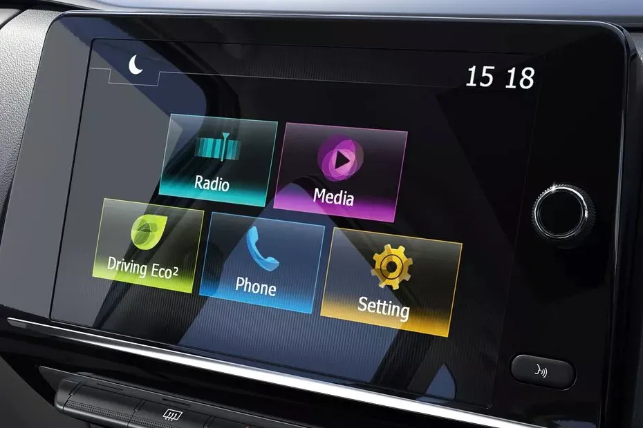 Renault Triber 2019-2025 Interior — Infotainment System Main Menu