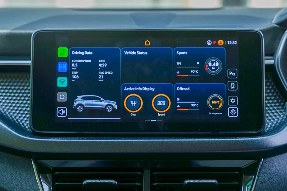 Skoda Kushaq Interior — Infotainment System Main Menu