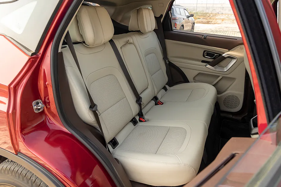 Tata Harrier Interior — Rear Seats