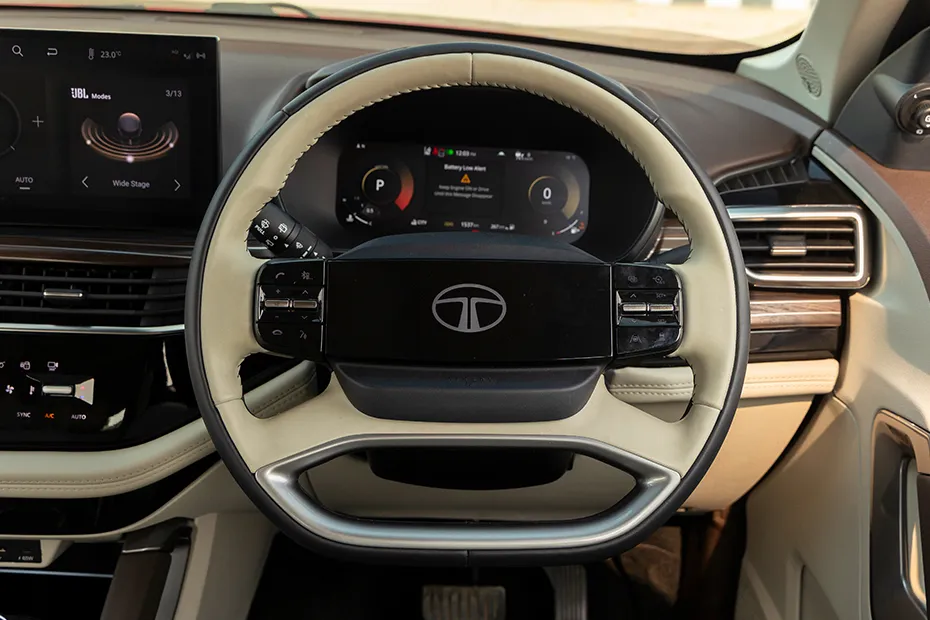 Tata Harrier Interior — Steering Wheel