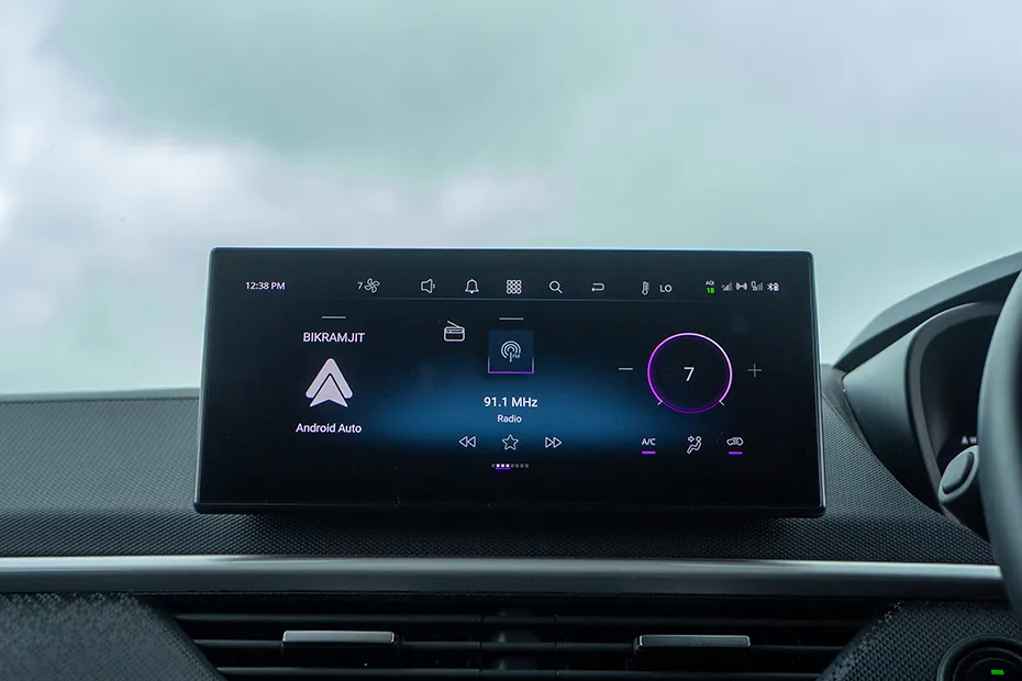 Tata Nexon Interior — Infotainment System Main Menu
