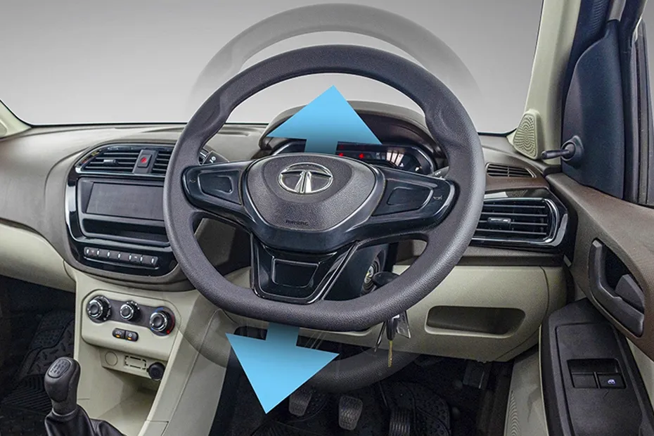 Tata Xpres Interior — Steering Position Adjustments