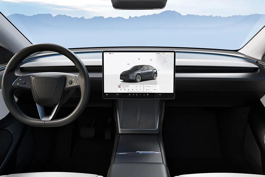 Tesla Model Y Interior — Dashboard