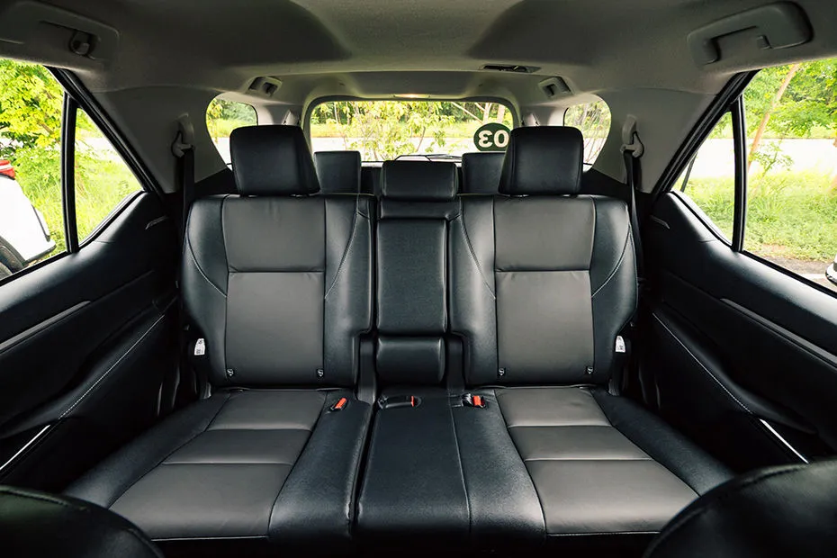 Toyota Fortuner Interior — Rear Seats