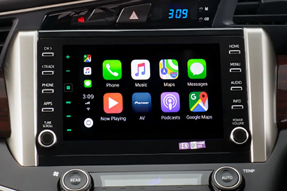 Toyota Innova Crysta 2020-2022 Interior — Infotainment System Main Menu