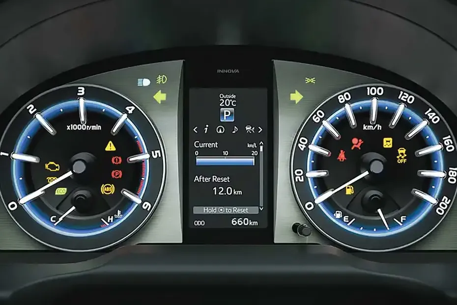 Toyota Innova Crysta Interior — Instrument Cluster