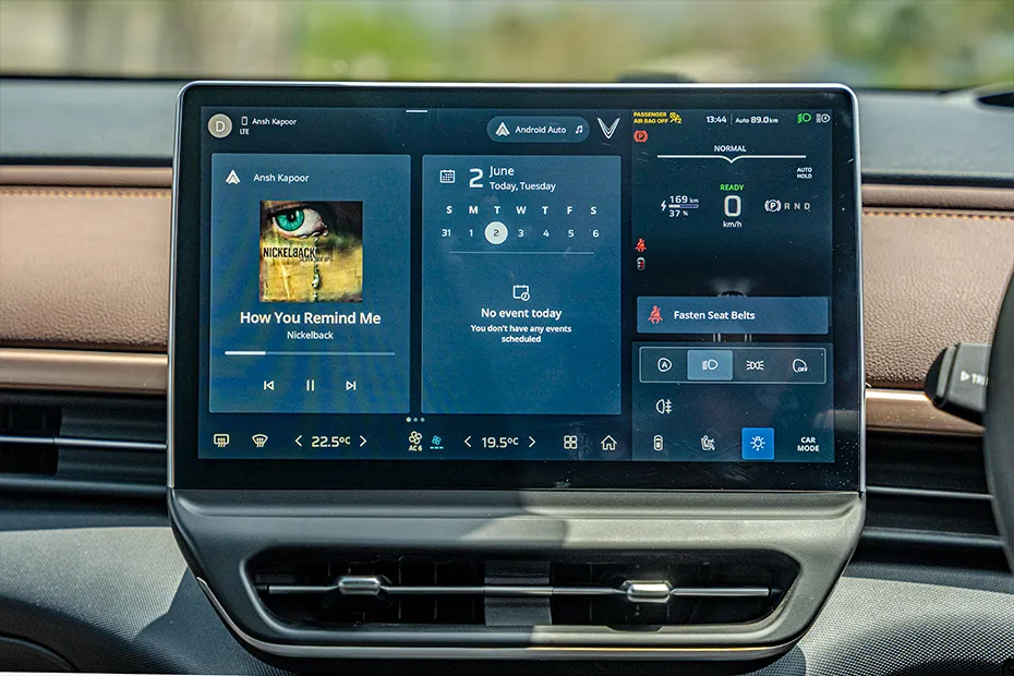VinFast VF6 Interior — Infotainment System Main Menu