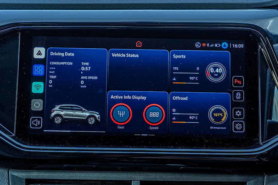 Volkswagen Taigun Interior — Infotainment System Main Menu